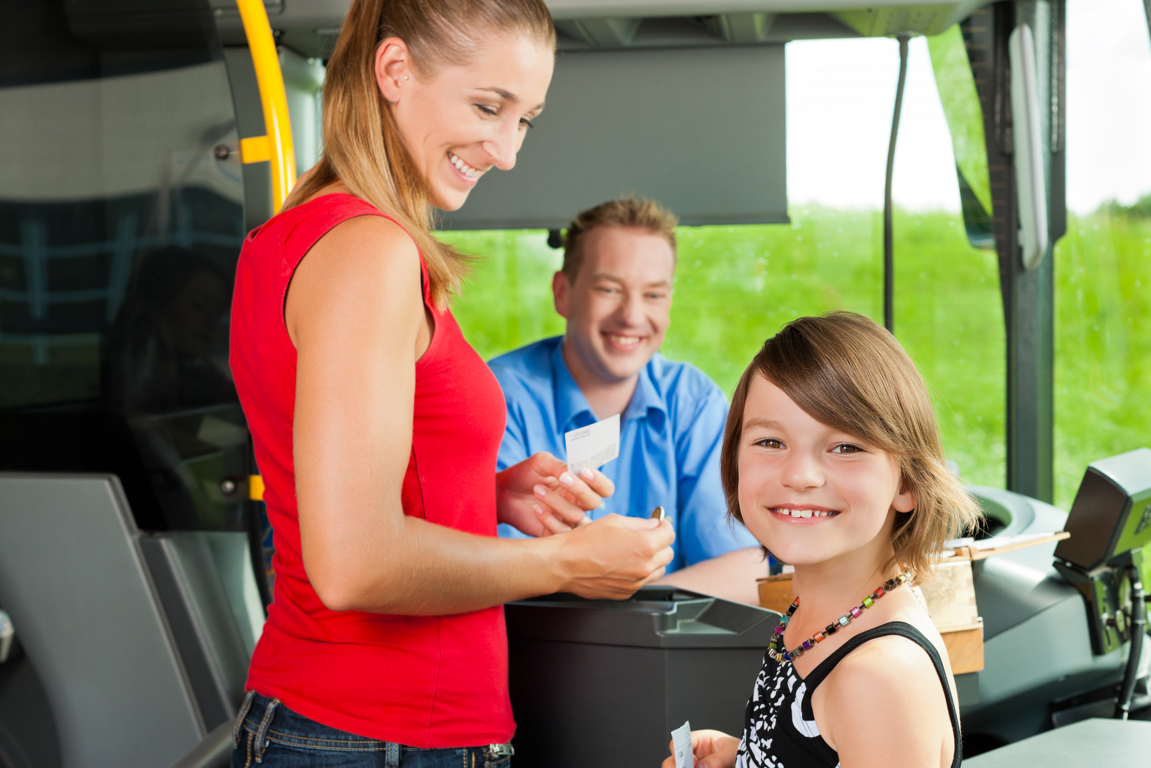 Ticketkauf im Bus