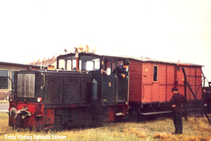 Diesellok der Sylter Inselbahn